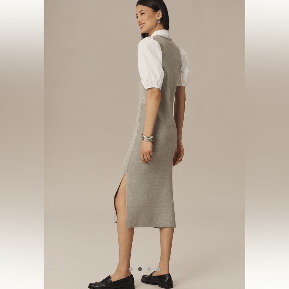 By Anthropologie Towfer knit shirt dress - Picture 3 of 11